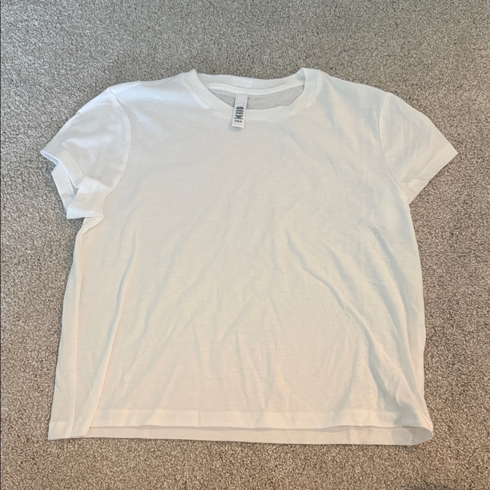 SKIMS White Short Sleeve Crew Tee